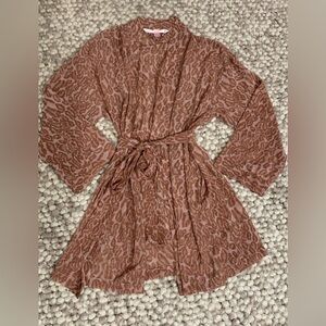 Victoria's Secret Pink Animal Print Robe GORGEOUS SOLD OUT